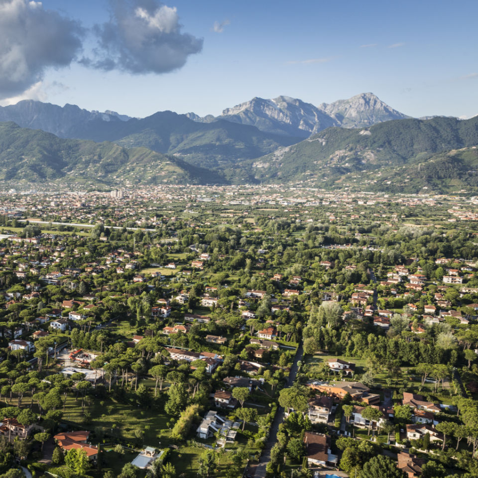 Forte dei Marmi from the sky