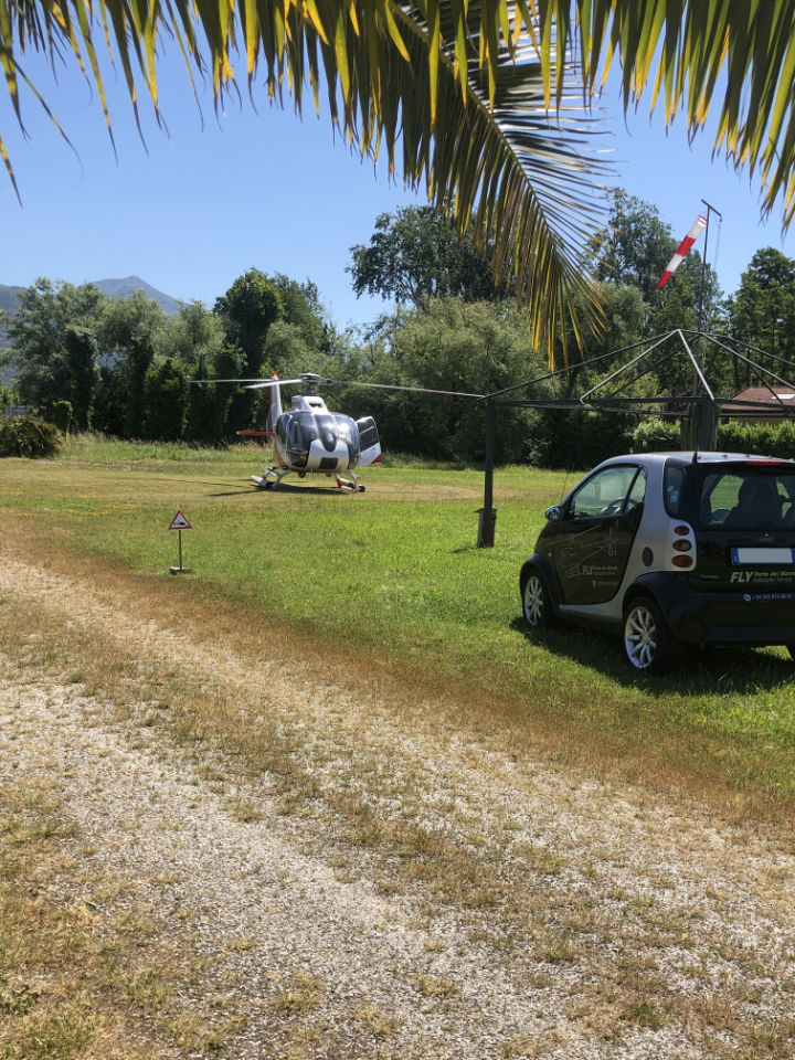 Welcome area helipad Forte dei Marmi